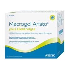 Macrogol Aristo plus Elektrolyte 13,72 g Ple 20 St