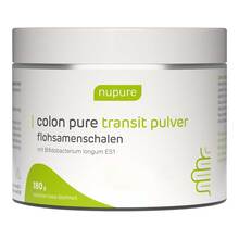 Abbildung: Nupure colon pure transit pulver flohsamenschalen 180 g, Pulver PZN 18873237 