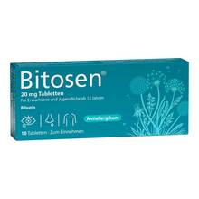Abbildung: Bitosen 20 mg Tabletten 10 St, Tabletten PZN 18890483 