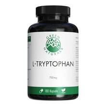 Abbildung: Green Naturals L-Tryptophan 700mg hochdosiert vegane Kapseln  180 St, Kapseln PZN 18905641 