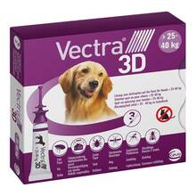 Abbildung: Vectra 3D Lösung z.Auftro.a.d.Haut für Hunde ü.25 - 40 kg 3 St, Lösung PZN 18910211 
