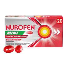 Abbildung: Nurofen Mini 400 mg Weichkapseln 20 St, Weichkapseln PZN 19118767 