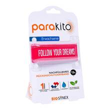 Abbildung: Para Kito Mückenschutz Armband Erwachsene fuchsia 1 St PZN 19132187 