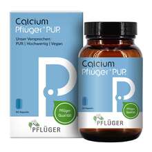 Abbildung: Calcium Pflüger Pur 100 mg Kapseln 90 St, Kapseln PZN 19160781 