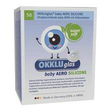 Abbildung: Okkluglas baby Aero Silicone Uhrglasv.Silikonkleb. 50 St, Verband PZN 19187886 