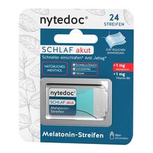 Abbildung: Nytedoc Schlaf akut Melatonin Streifen 24 St, Streifen PZN 19230211 