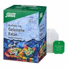 Abbildung: Krafttier Tee Gelassene Katze Bio Salus Filterbeutel  15 St, Filterbeutel PZN 19351096 