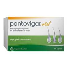 Abbildung: Pantovigar vital Kapseln mit Nährstoffen für Haare 60 St, Kapseln PZN 19363627 