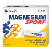 Abbildung: Dr. Böhm Magnesium Sport Sticks 20X1.5 g, Granulat PZN 19373241 