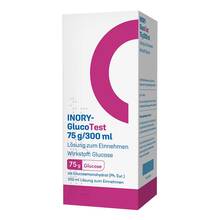 Abbildung: Inory-Glucotest 75 g / 300 ml Lösung zum Einnehmen 300 ml, Lösung zum Einnehmen PZN 19376044 