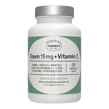 Abbildung: Eisen 15 mg + Vitamin C vegan Kapseln 60 St, Kapseln PZN 19384322 