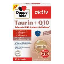 Abbildung: Doppelherz Taurin + Q10 Kapseln 30 St, Kapseln PZN 19388142 