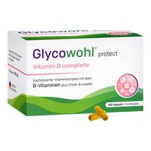 Abbildung: Glycowohl Vitamin B complete + Inositol + Cholin Kapseln  140 St, Kapseln PZN 19404651 
