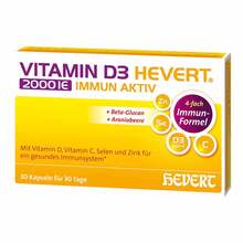 Vitamin D3 Hevert 2000 IE Immun Aktiv Kapseln 30 St