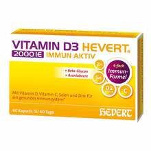 Vitamin D3 Hevert 2000 IE Immun Aktiv Kapseln 60 St