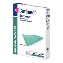 Cutimed Sorbact Saugkompressen 10x10 cm 6 St