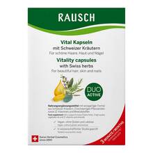 Abbildung: Rausch Vital Kapseln mit Schweizer Kräuter  3X30X2 St, Kapseln PZN 19508126 