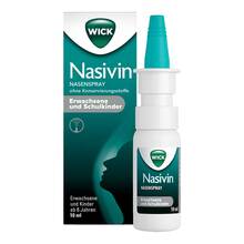 Abbildung: WICK Nasivin Nasenspray oK Erwachsene / Schulkin.0,5 mg / ml 10 ml, Nasenspray PZN 19524036 
