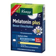 Abbildung: Kneipp Melatonin plus Tabletten 30 St, Tabletten PZN 19549272 