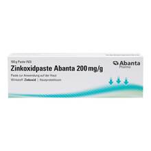 Abbildung: Zinkoxidpaste Abanta 200 mg / g Paste zur Anwendung auf der Haut  100 g, Paste PZN 19641641 