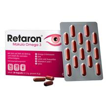 Abbildung: Retaron Makula Omega-3 Kapseln 30 St, Kapseln PZN 19642853 