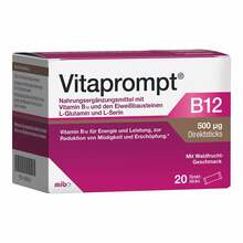 Abbildung: Vitaprompt B12 500 µg Direktsticks 20 St, Beutel PZN 19690415 