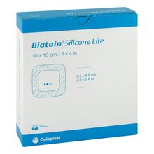 Biatain Silicone Lite Schaumverband 10x10 cm 10 St