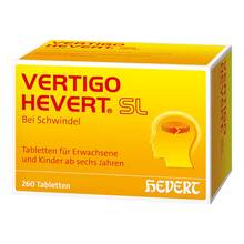 Abbildung: Vertigo Hevert SL Tabletten 260 St, Tabletten PZN 19724692 
