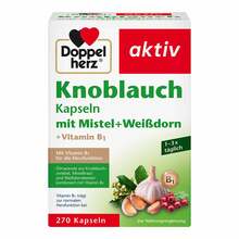 Abbildung: Doppelherz Knoblauch Kapseln mit Mistel + Weißdorn + Vitamin B1 270 St, Kapseln PZN 19765745 