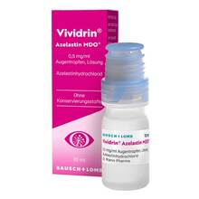 Abbildung: Vividrin Azelastin MDO 0,5 mg / ml Augentropfen Lösung  10 ml, Augentropfen PZN 19782695 