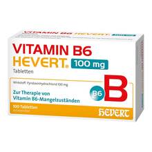 Abbildung: Vitamin B6 Hevert 100 mg Tabletten 100 St, Tabletten PZN 19802713 