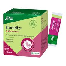 Abbildung: Floradix Eisen Sticks Pulver Salus 50 St, Pulver PZN 19808466 