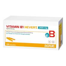 Abbildung: Vitamin B1 Hevert 200 mg Injektionslösung Ampulle  100X2 ml, Injektionslösung PZN 19831608 