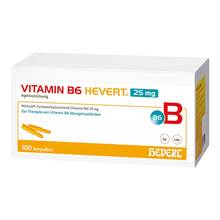Abbildung: Vitamin B6 Hevert 25 mg Injektionslösung Ampulle  100X2 ml, Injektionslösung PZN 19831643 