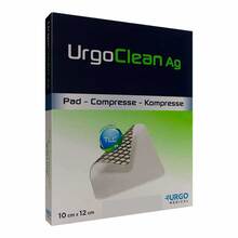 Abbildung: Urgoclean Ag Kompressen 10x12 cm steril 20 St, Verband PZN 19873699 