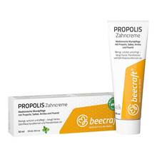 Abbildung: Beecraft Propolis Zahncreme Salbei Arnika Fluorid 50 ml, Zahncreme PZN 19879302 