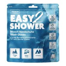 Abbildung: EASY2SHOWER Waschhandschuhe mit Barriere-Schutzcreme 10 St, Handschuhe PZN 19898570 