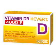 Abbildung: Vitamin D3 Hevert 4.000 I.E. Tabletten 100 St, Tabletten PZN 19903331 