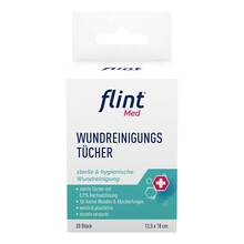 Abbildung: Flint Med Wundreinigungstücher steril 12,5x18 cm 20 St, Tücher PZN 19921760 