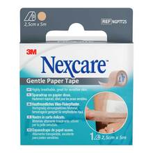 Abbildung: Nexcare Gentle Paper Tape 2,5 cmx5 m tan Rolle 1 St, Pflaster PZN 20089284 
