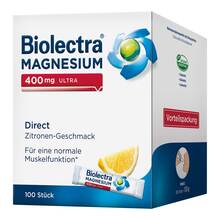 Abbildung: Biolectra Magnesium 400 mg ultra Direct Zitrone 100 St, Pellets PZN 20113746 