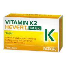 Abbildung: Vitamin K2 Hevert 100 µg Kapseln 120 St, Kapseln PZN 20167972 