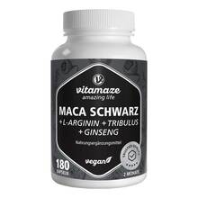 Abbildung: Maca Schwarz + Tribulus + Ginseng Komplex Kapseln 180 St, Kapseln PZN 20170879 