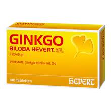 Abbildung: Ginkgo biloba Hevert SL Tabletten 100 St, Tabletten PZN 20293990 