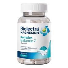 Abbildung: Biolectra Magnesium Komplex Balance 7 Kapseln 120 St, Kapseln PZN 20300052 