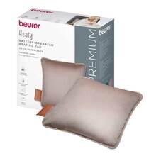 Abbildung: Beurer HK77 Heaty Akku-Heizkissen smokey-taupe 1 St PZN 20311481 