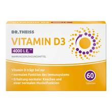 Abbildung: Dr. Theiss Vitamin D3 Tabletten 4000 I.E. 60 St, Tabletten PZN 20343647 