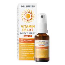 Abbildung: Dr. Theiss Vitamin D3 + K2 Direkt-Spray 2000 I.E. 20 ml, Spray PZN 20368713 