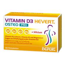 Abbildung: Vitamin D3 Hevert Osteo Pro Filmtabletten 120 St, Filmtabletten PZN 20372471 