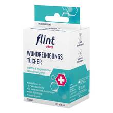Abbildung: Flint Med Wundreinigungstücher steril 12,5x18 cm 12 St, Tücher PZN 20576854 
